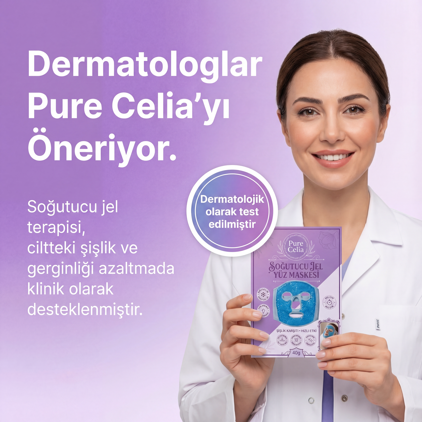 PureCelia - Jel Terapi Yüz Maskesi