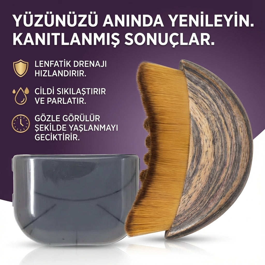 Yüz Şekillendirici Lenfatik Masaj Fırçası