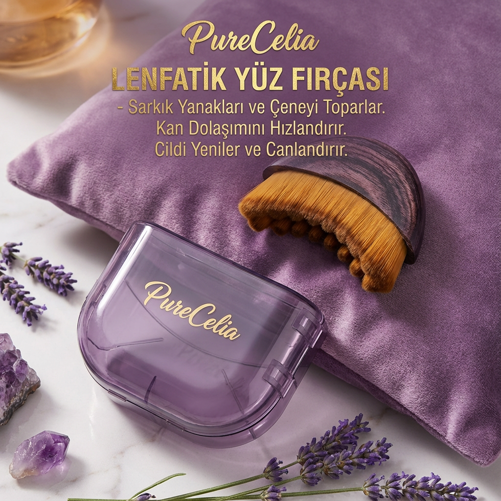 Yüz Şekillendirici Lenfatik Masaj Fırçası