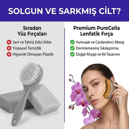 Yüz Şekillendirici Lenfatik Masaj Fırçası