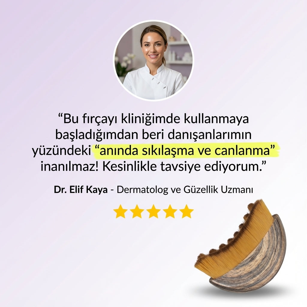 Yüz Şekillendirici Lenfatik Masaj Fırçası