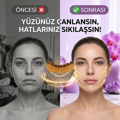Yüz Şekillendirici Lenfatik Masaj Fırçası